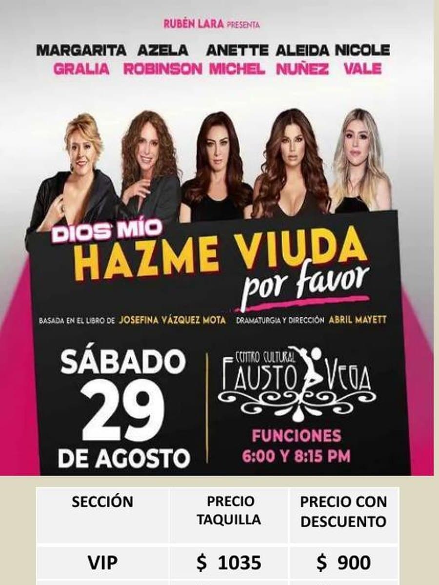 Dios mío, hazme viuda por favor — cartel