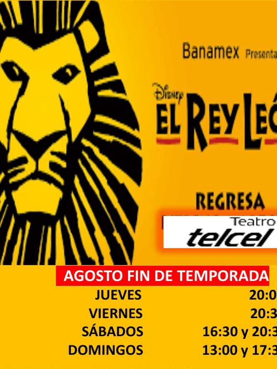El Rey León — cartel