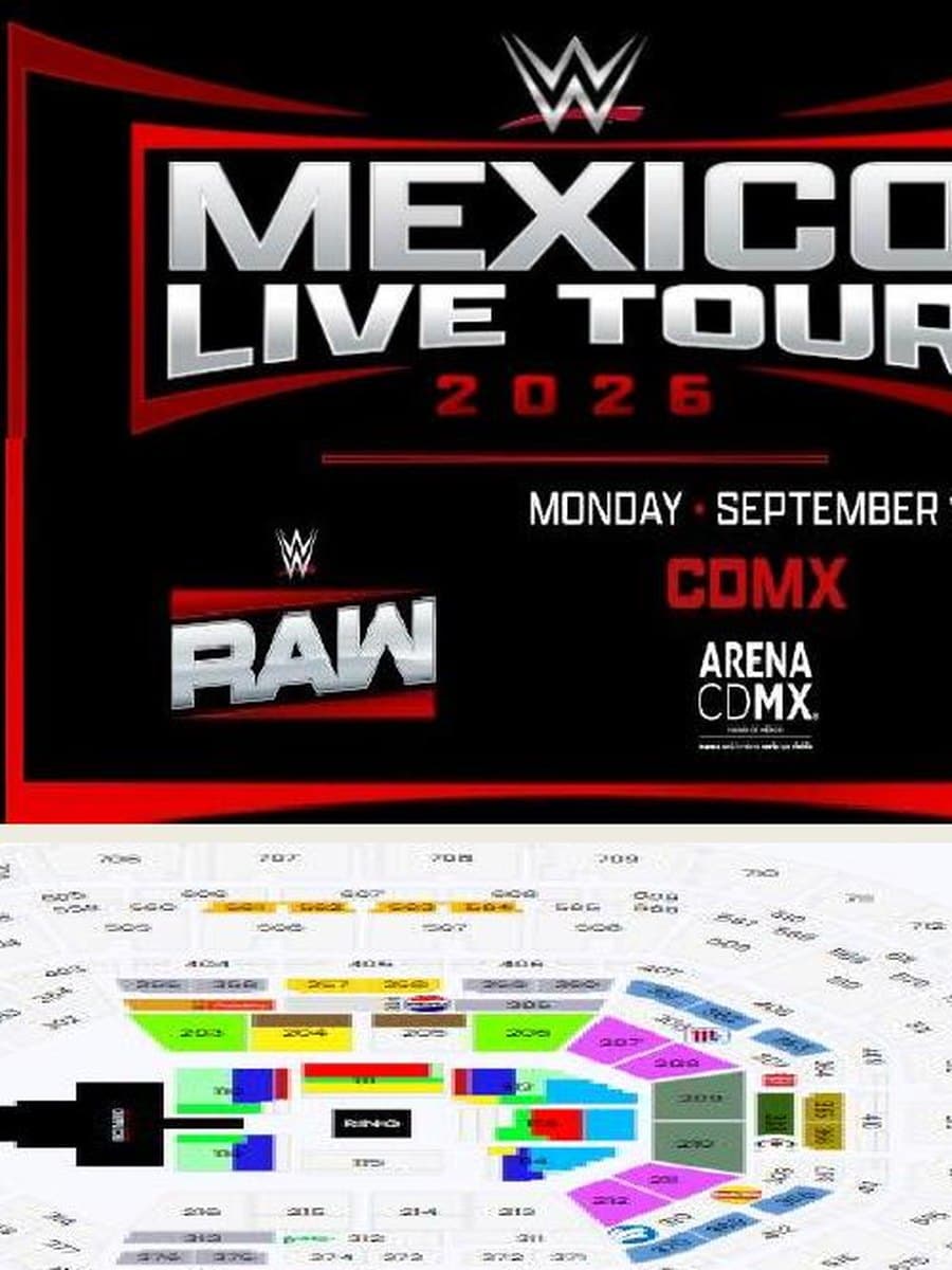 WWE Mexico Live Tour: Raw — cartel