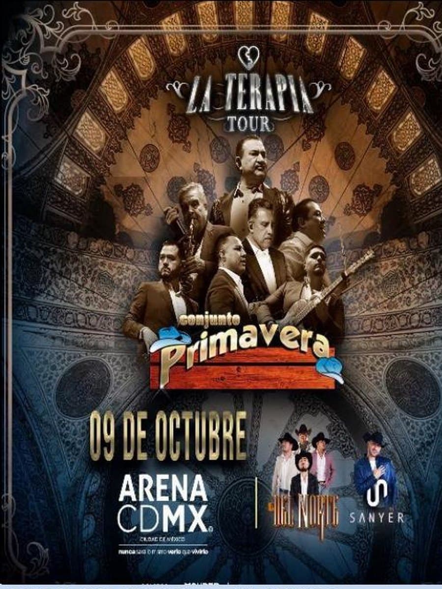 Conjunto Primavera: La Terapia Tour — cartel