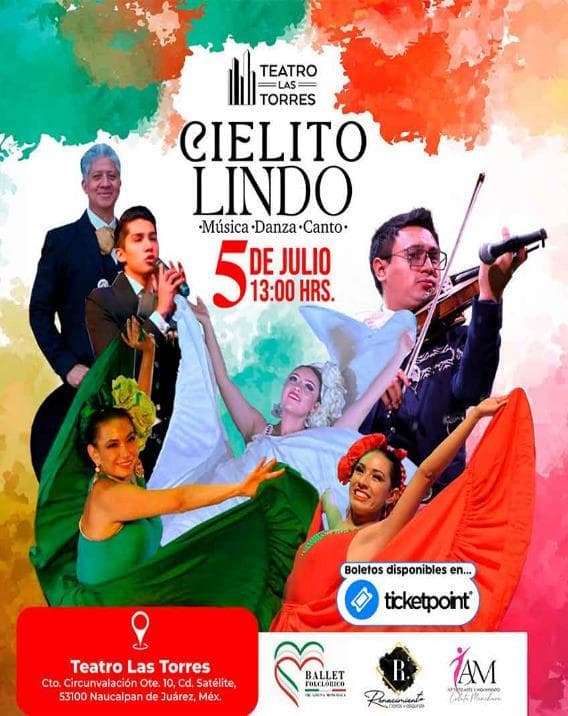 Cartel del evento Cielito Lindo en Teatro Las Torres