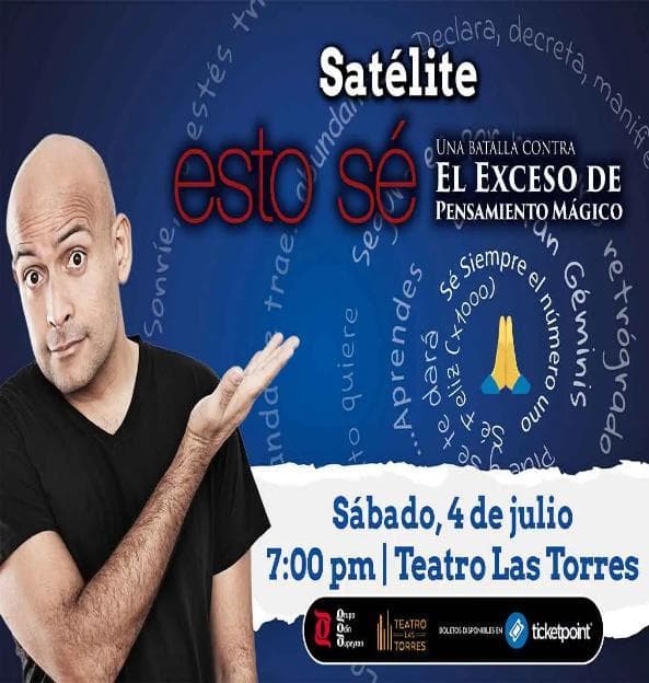 Cartel del evento Esto Sé en Teatro Las Torres