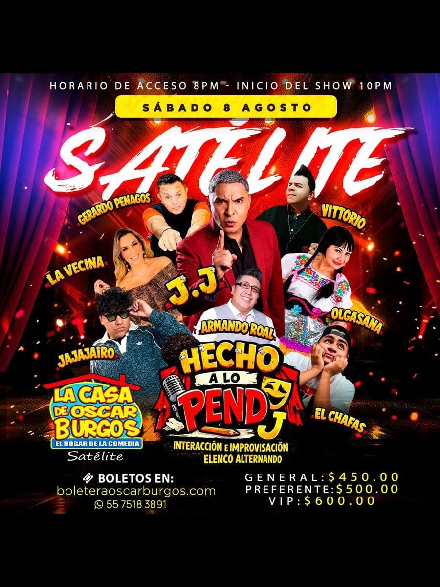 Cartel del evento Interacción e Improvisación / Elenco alternado en La Casa de Oscar Burgos Satélite