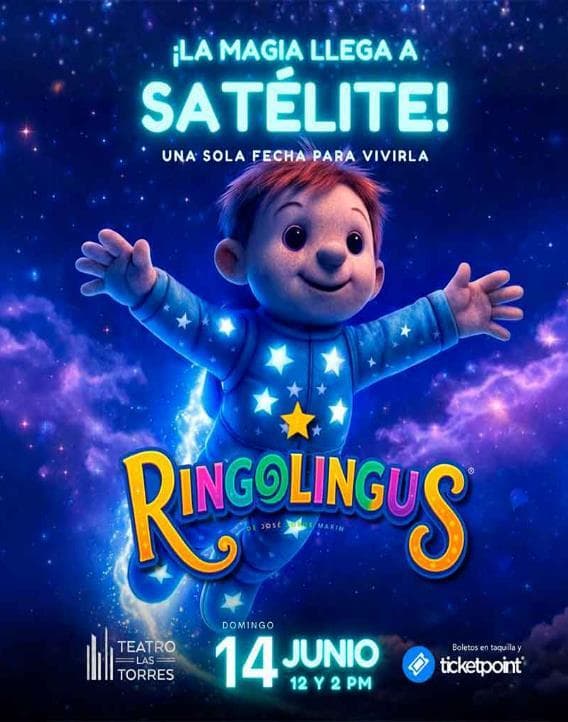 Cartel del evento Ringolingus en Teatro Las Torres