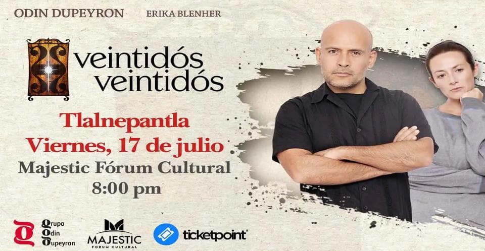 Cartel del evento Veintidós Veintidós en Foro Cultural Majestic