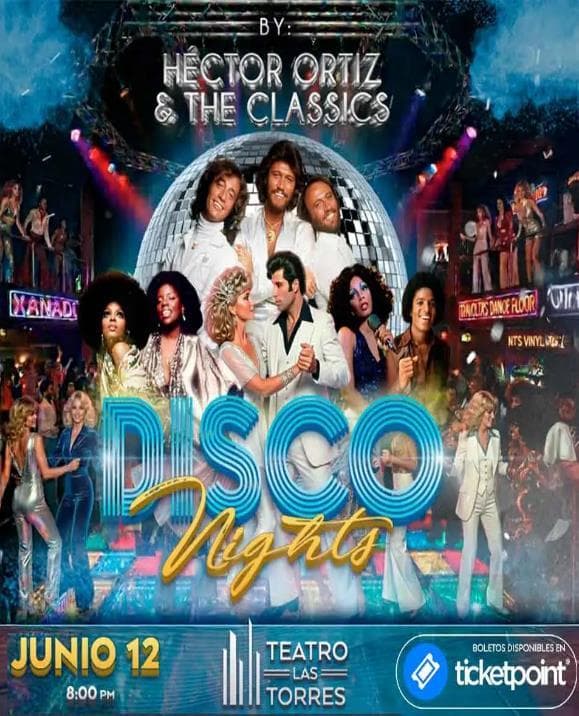 Cartel del evento Disco Nights en Teatro Las Torres