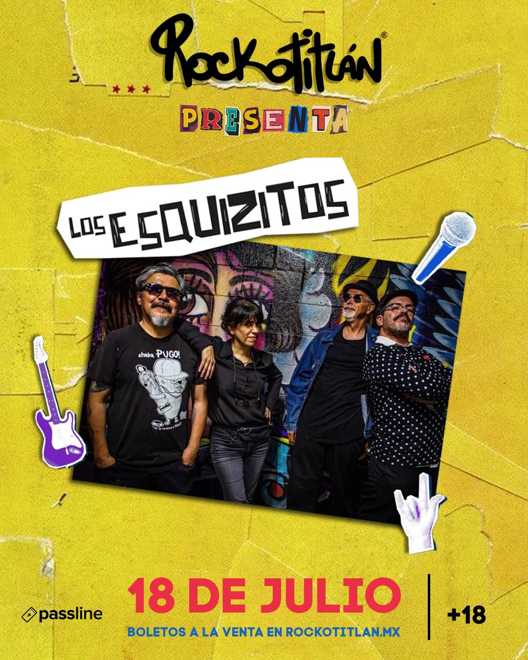 Cartel del evento Los Esquizitos + Black Casino en Rockotitlán Satélite