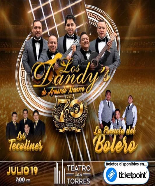 Los Dandy's de Armando Navarro — 70 Aniversario — cartel