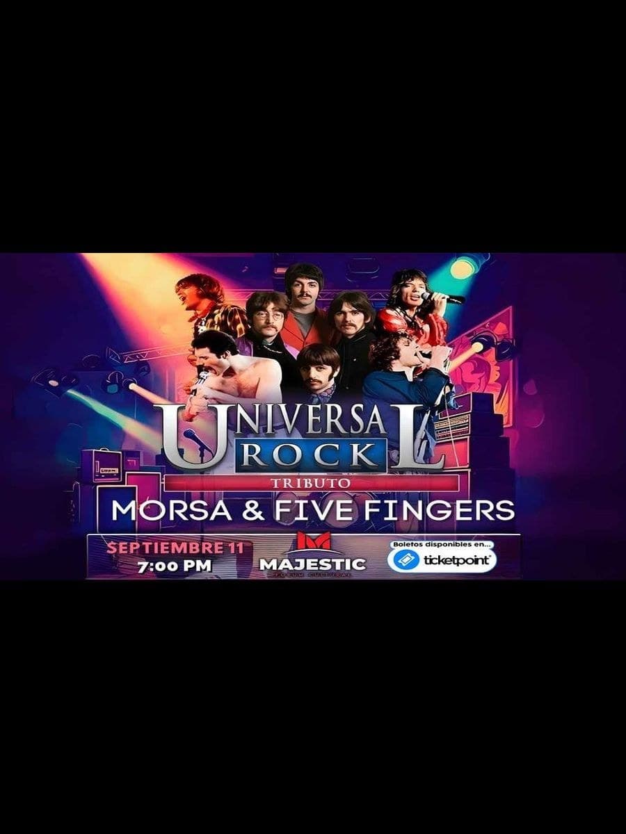 Universal Rock: Tributo a Morsa & Five Fingers — cartel